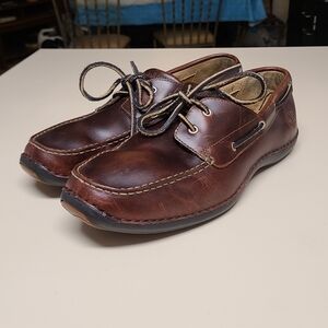 Timberland Annapolis Leather Loafer Moc Toe boat shoes size 13
